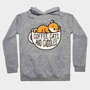 Coffee, cats and cuddles Hoodie